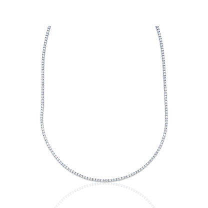 18K White Gold Diamond Tennis Necklace (4.77 Ct. Tw.)