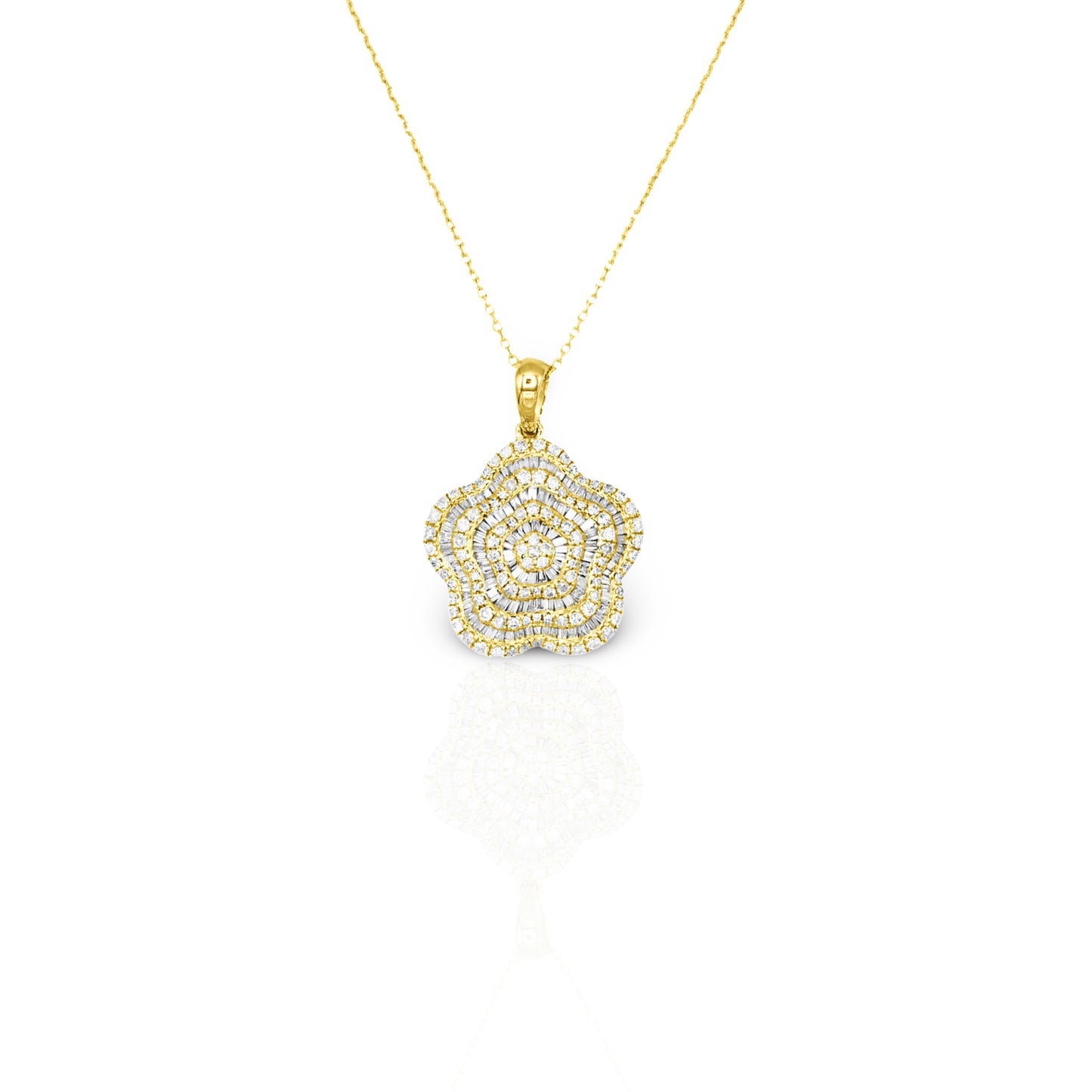14K Yellow Gold Diamond Pendant (1.27 Ct. Tw.)