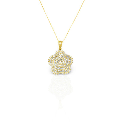 14K Yellow Gold Diamond Pendant (1.27 Ct. Tw.)