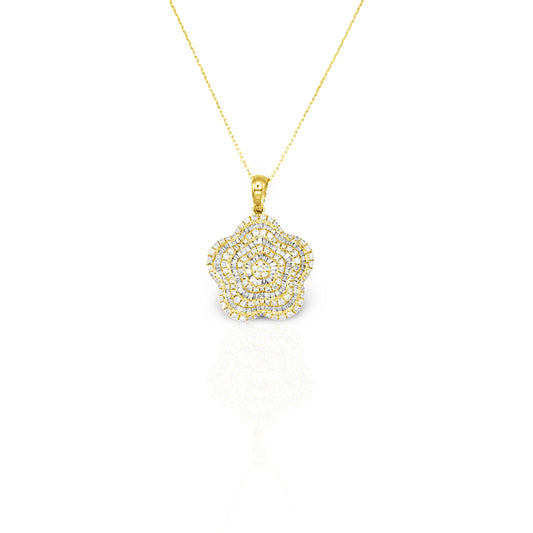 14K Yellow Gold Diamond Pendant (1.27 Ct. Tw.)