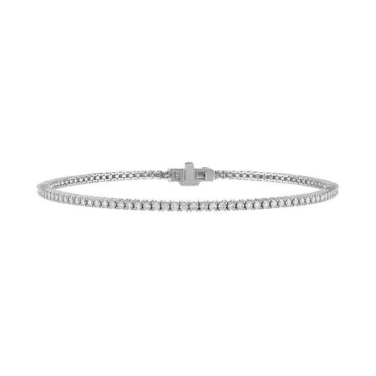 14K White Gold Diamond Tennis Bracelet (2.34 Ct. Tw.)