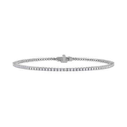 14K White Gold Diamond Tennis Bracelet (2.63 Ct. Tw.)