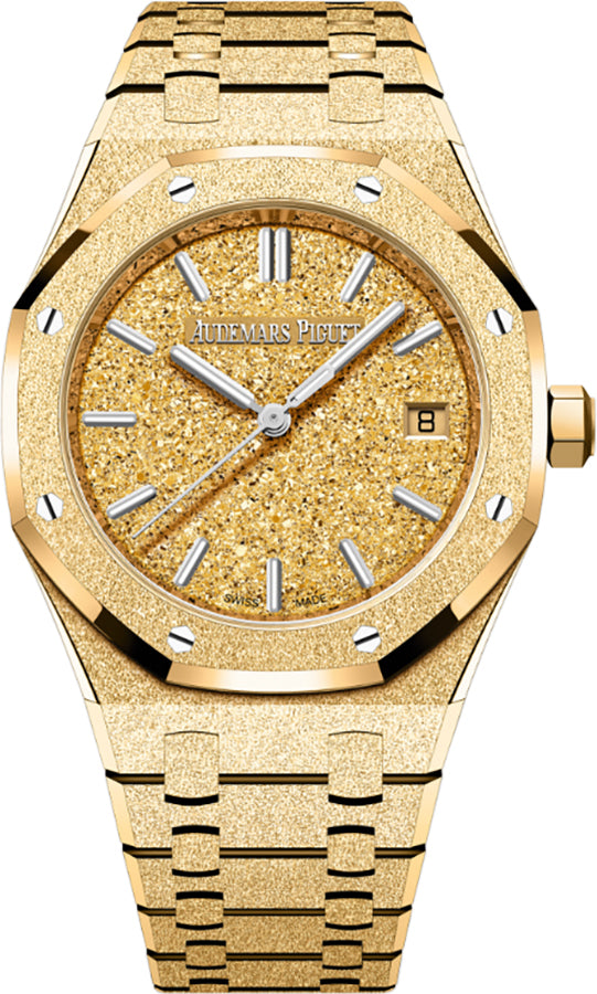 Audemars Piguet Royal Oak Frosted Yellow Gold Women's Watch 77450BA.GG.1361BA.01