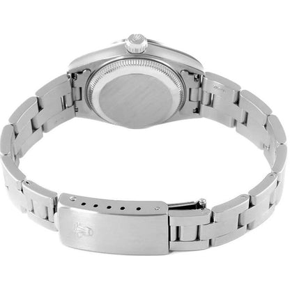 Rolex Oyster Perpetual Date Silver Dial Stainless Steel Women's Watch 69240