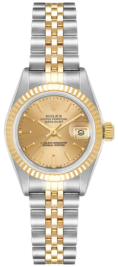 Rolex Lady-Datejust 26 Champagne Dial Two-tone Women's Watch 79173