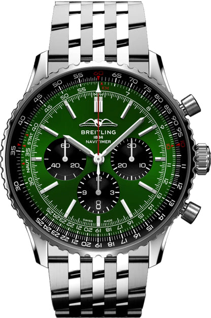 Breitling Navitimer B01 Chronograph 46 Steel Men's Watch AB0137241L1A1