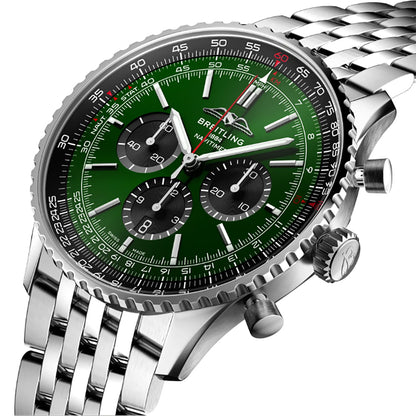 Breitling Navitimer B01 Chronograph 46 Steel Men's Watch AB0137241L1A1