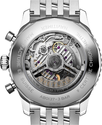 Breitling Navitimer B01 Chronograph 46 Steel Men's Watch AB0137241L1A1