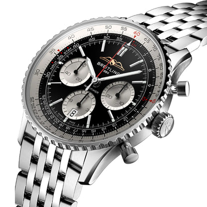 Breitling Navitimer B01 Chronograph 43 Black Dial Men's Watch AB0138211B1A1