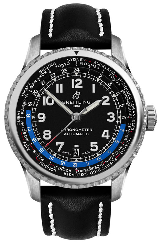 Breitling Aviator 8 B35 Automatic Unitime 43 Men's Watch AB3521U41B1X1