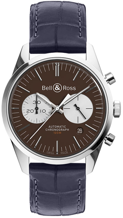Bell & Ross Vintage Officer Limited Watch For Sale BRG126-BRN-ST/SCR
