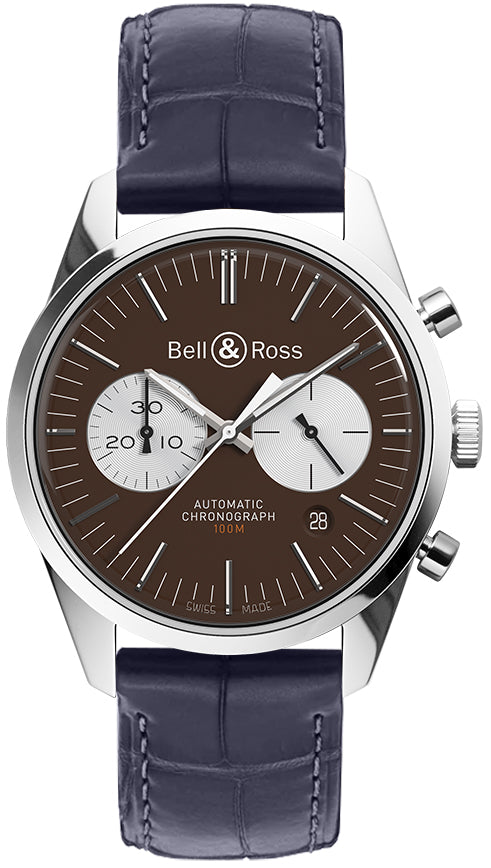 Bell & Ross Vintage Officer Limited Watch For Sale BRG126-BRN-ST/SCR