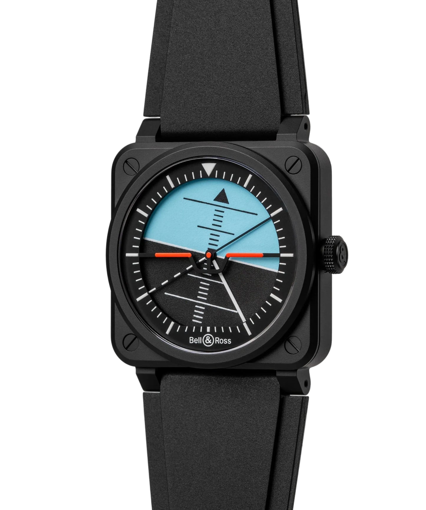 Bell & Ross Horizon Blue & Black Dial Men's Watch BR03A-HRZ-CE/SRB