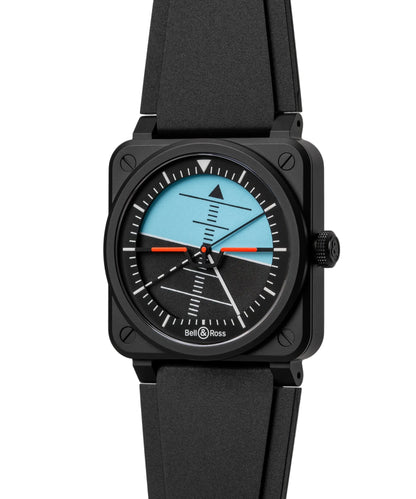 Bell & Ross Horizon Blue & Black Dial Men's Watch BR03A-HRZ-CE/SRB