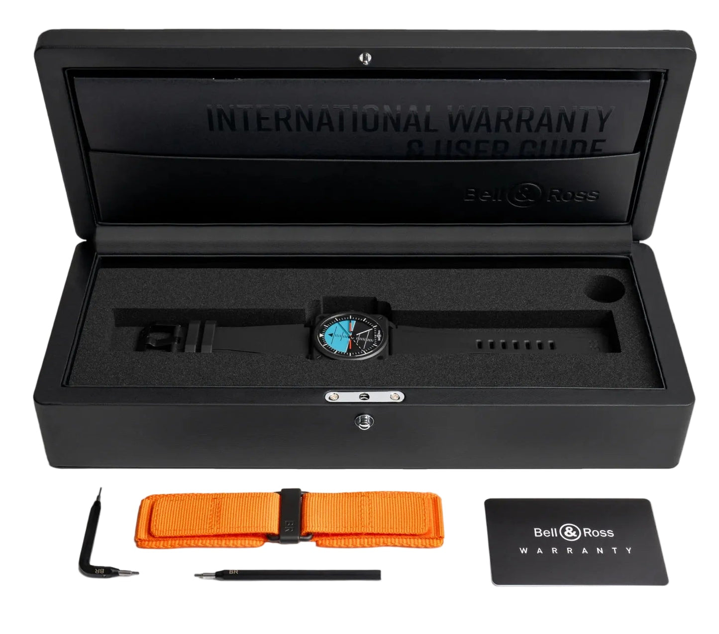 Bell & Ross Horizon Blue & Black Dial Men's Watch BR03A-HRZ-CE/SRB