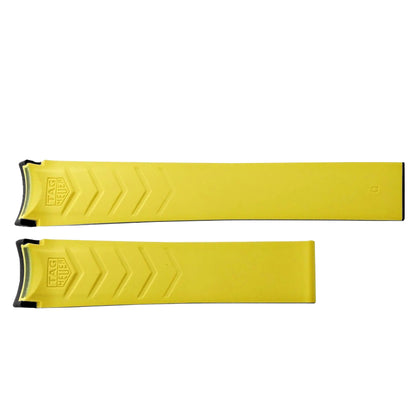 Tag Heuer Aquaracer 20mm Black & Yellow Rubber Strap FT6068