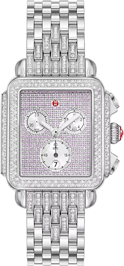 Michele Deco Limited Edition Pave Sapphire Dial Women's Watch MWW06A000803