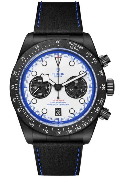 Tudor Black Bay Chrono "Carbon 25" White Dial Men's Watch 79377KN-0001