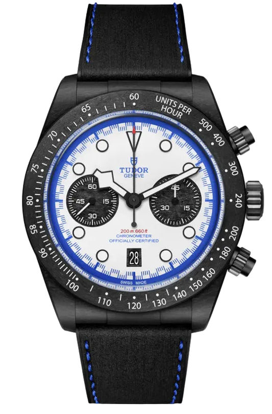 Tudor Black Bay Chrono "Carbon 25" White Dial Men's Watch 79377KN-0001