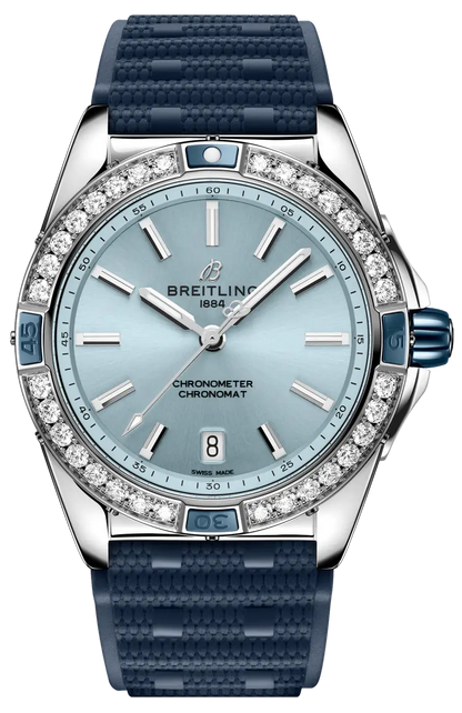 Breitling Super Chronomat 38 Diamond Bezel Women's Watch A17356531C1S1
