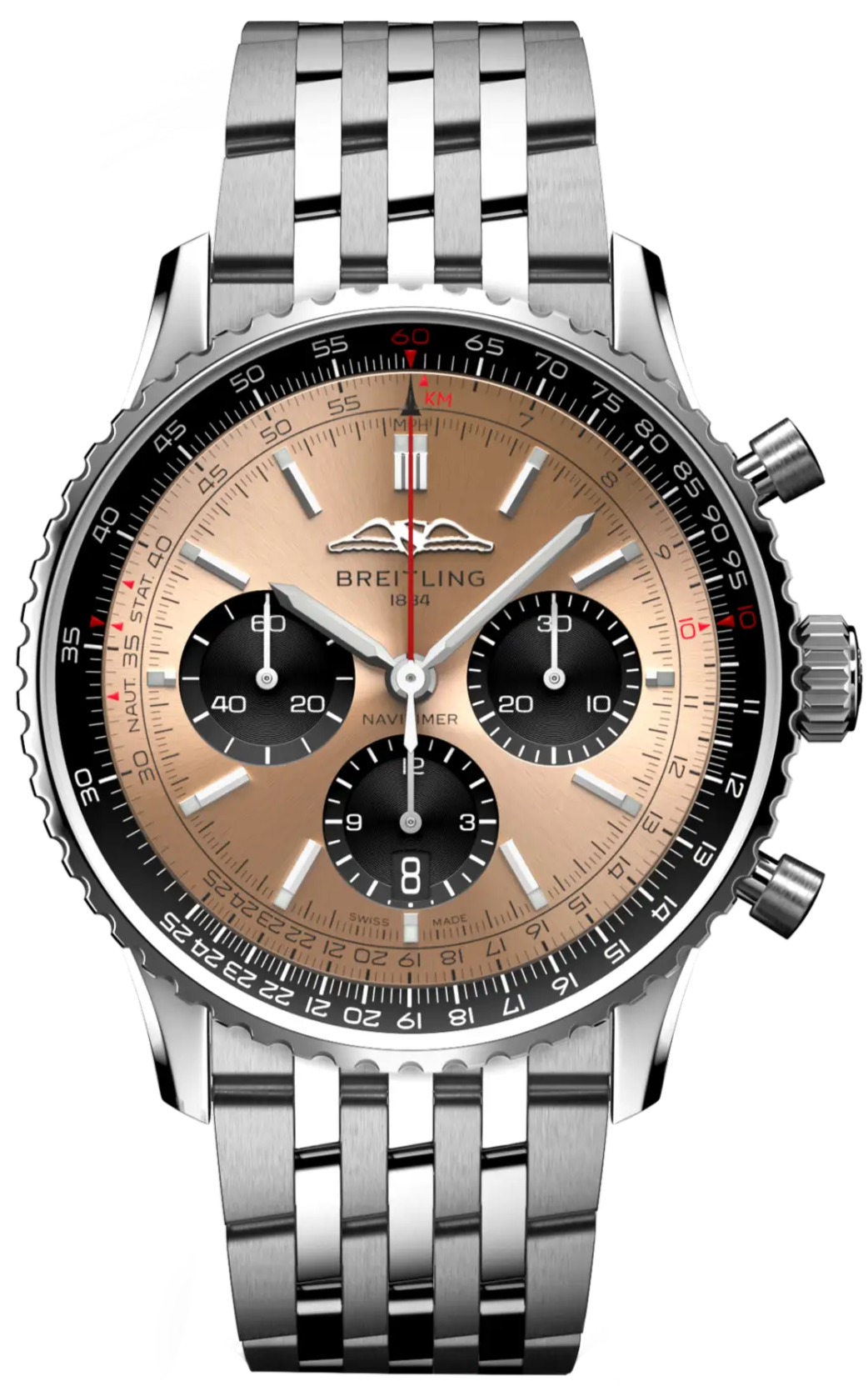 Breitling Navitimer Chronograph Stainless Steel Men's Watch AB0138241K1A1