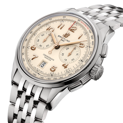 Breitling Premier B01 Chronograph 42 Steel Men's Watch AB0145211G1A1
