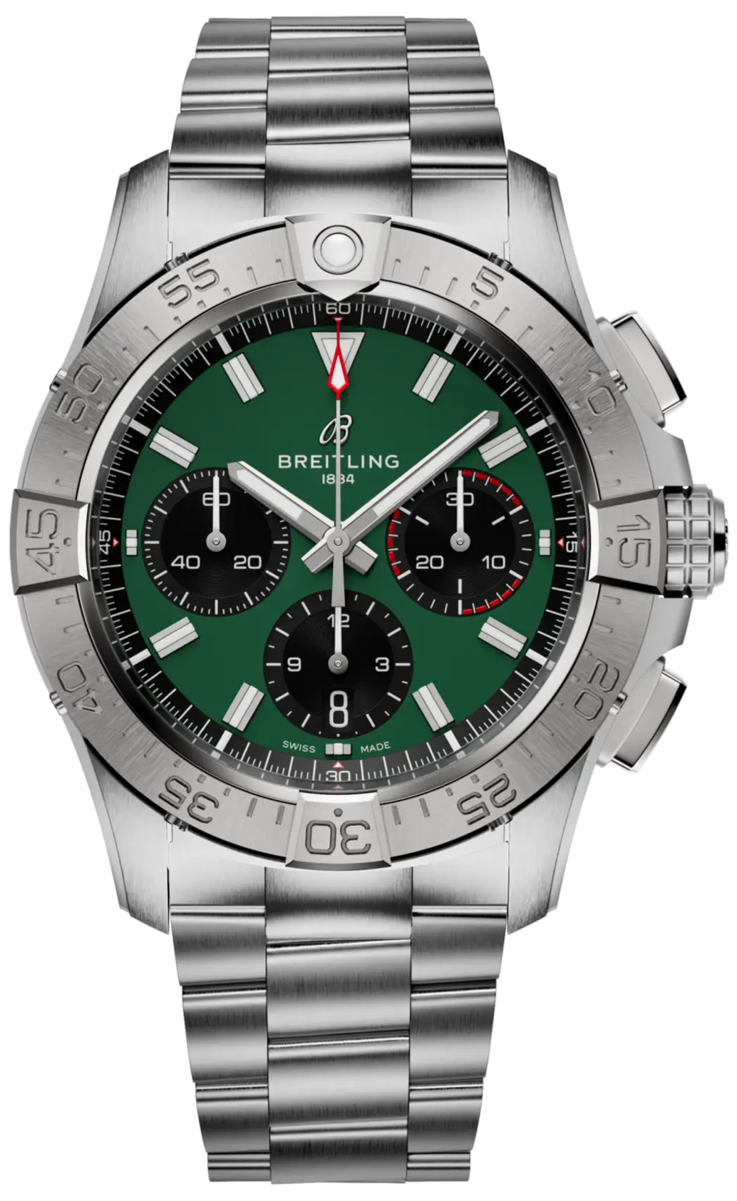 Breitling Avenger B01 Chronograph 42 Green Dial Men's Watch AB0146101L1A1