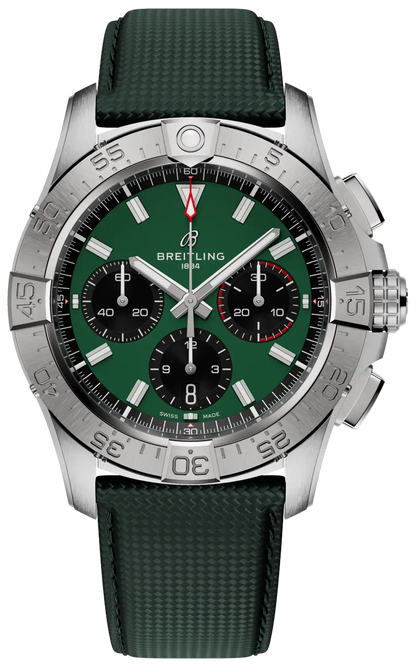 Breitling Avenger B01 Chronograph 42 Green Dial Men's Watch AB0146101L1X1