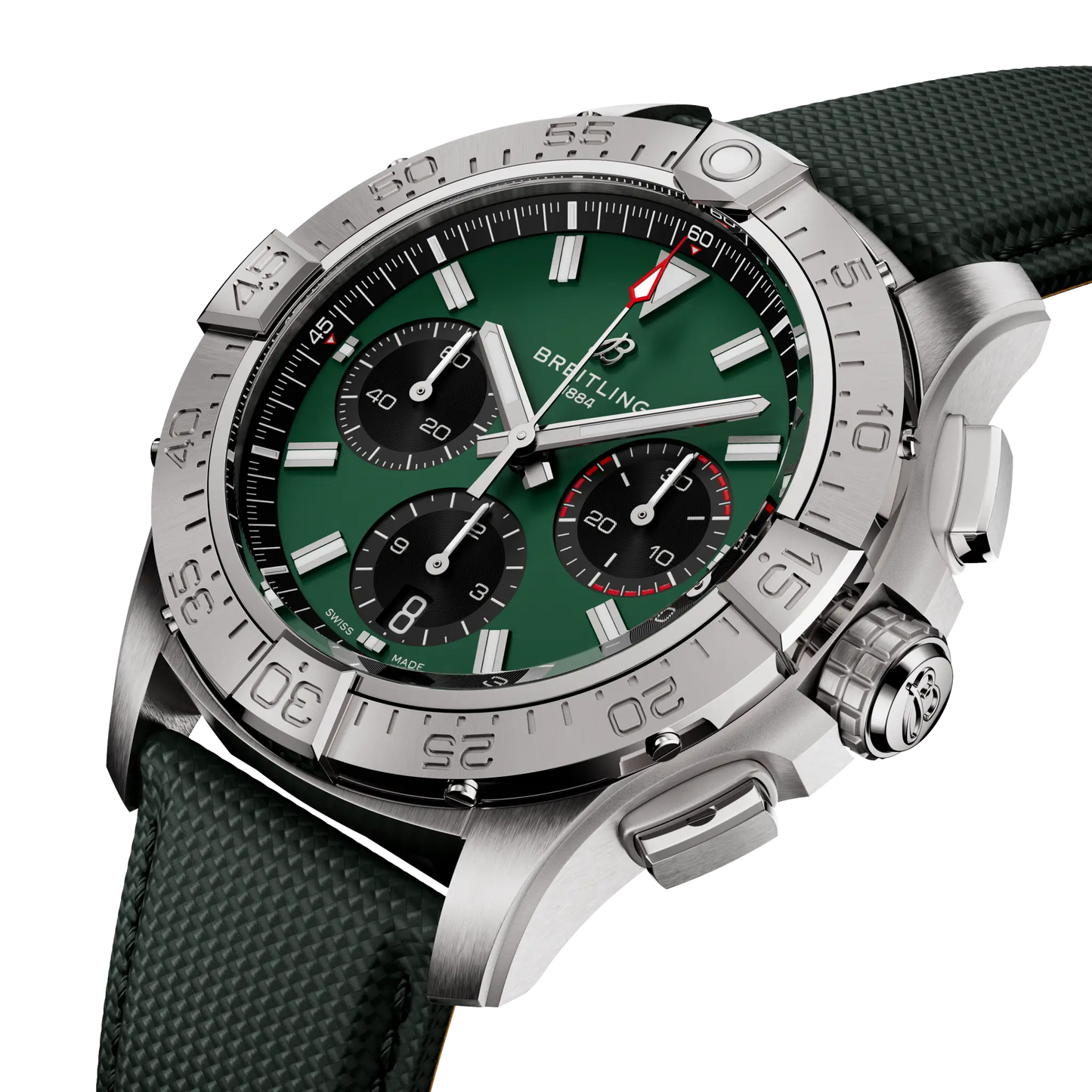 Breitling Avenger B01 Chronograph 42 Green Dial Men's Watch AB0146101L1X1