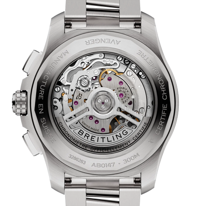 Breitling Avenger B01 Chronograph 44 Black Dial Men's Watch AB0147101B1A1