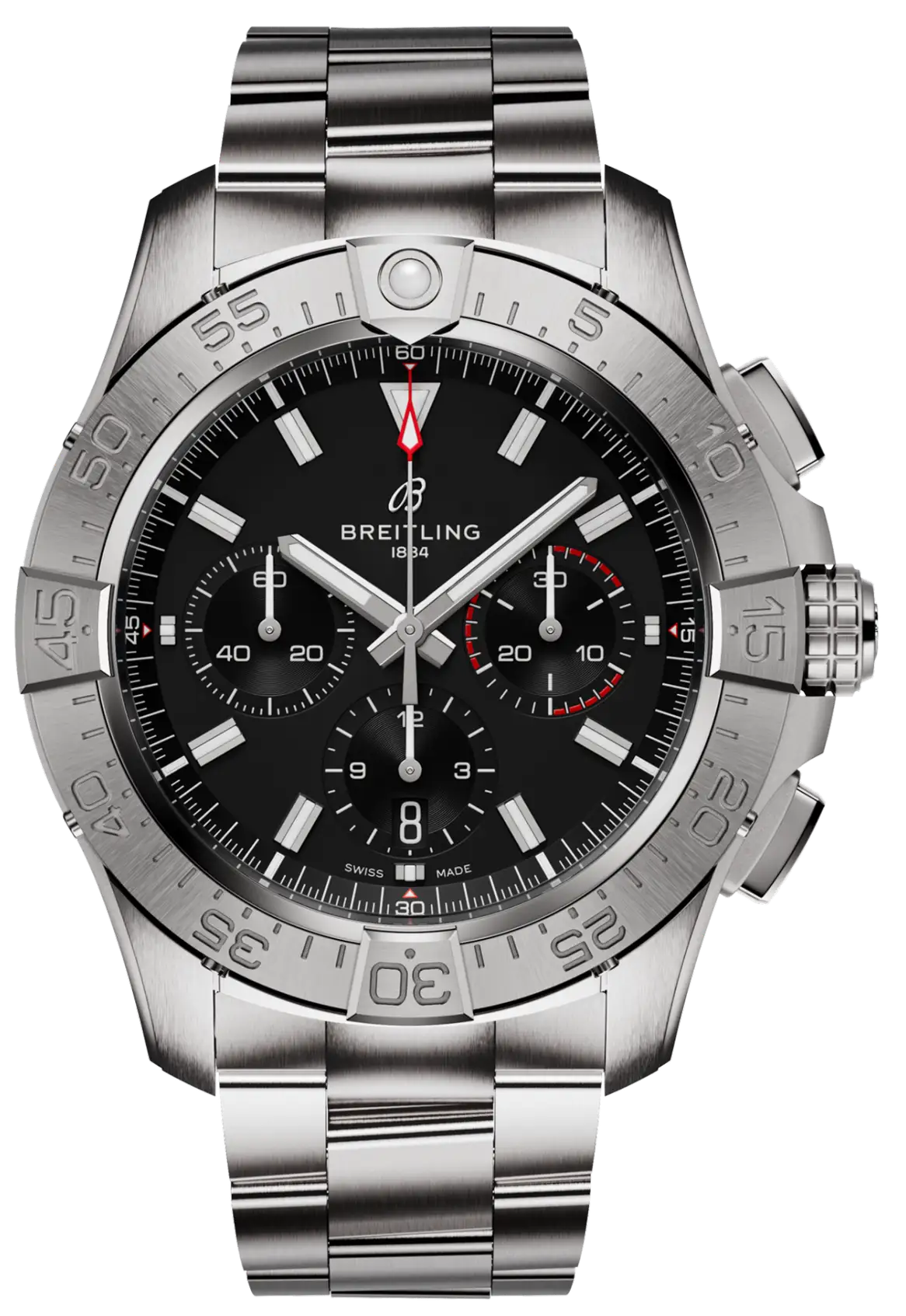 Breitling Avenger B01 Chronograph 44 Black Dial Men's Watch AB0147101B1A1