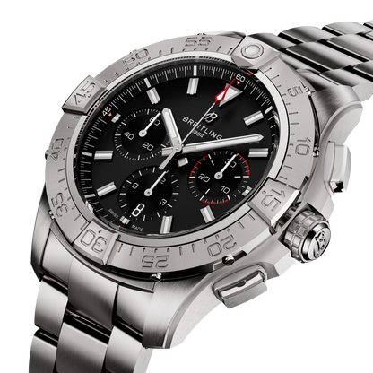 Breitling Avenger B01 Chronograph 44 Black Dial Men's Watch AB0147101B1A1