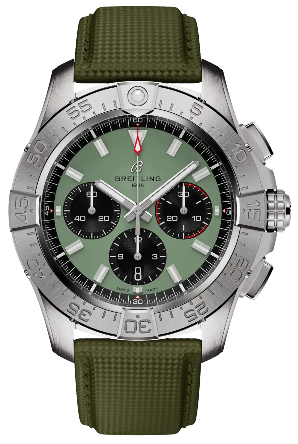 Breitling Avenger B01 Chronograph 44 Green Dial Men's Watch AB0147101L1X1