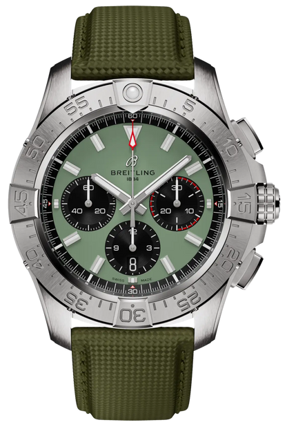 Breitling Avenger B01 Chronograph 44 Green Dial Men's Watch AB0147101L1X1