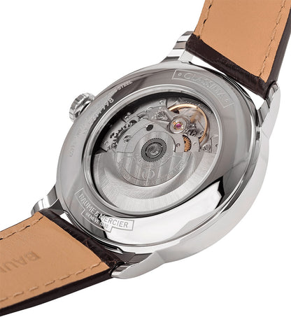 Baume & Mercier Classima 40mm Steel & Brown Strap Men's Watch 10214