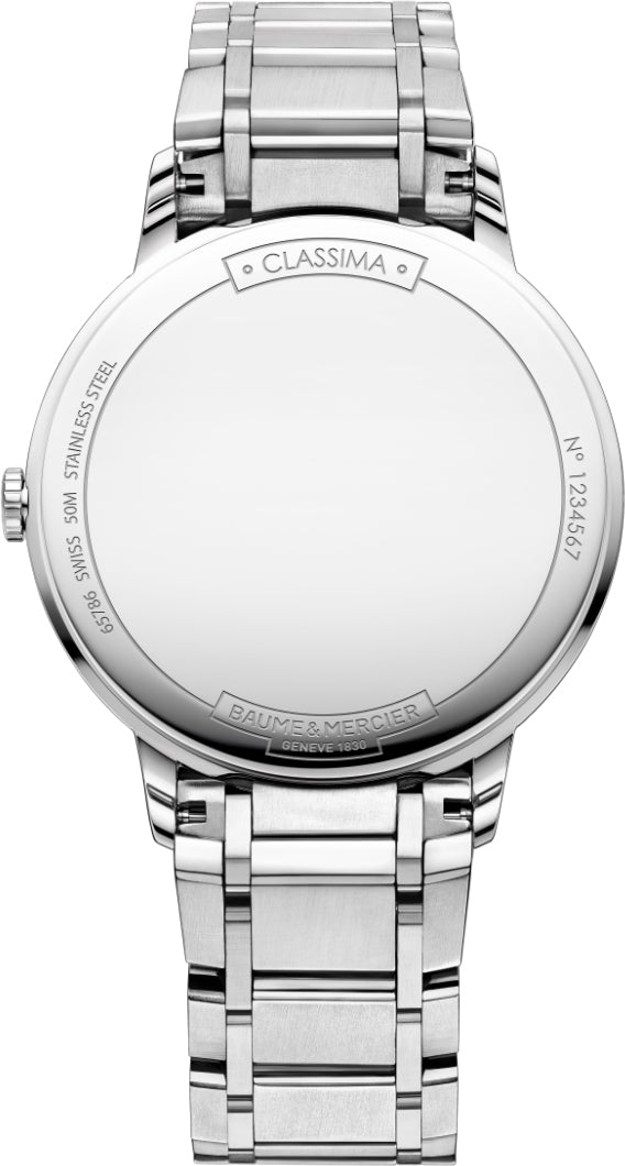 Baume & Mercier Classima Pearl White & Diamond Dial Women's Watch 10225