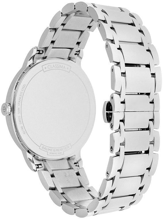 Baume & Mercier Classima Pearl White & Diamond Dial Women's Watch 10225