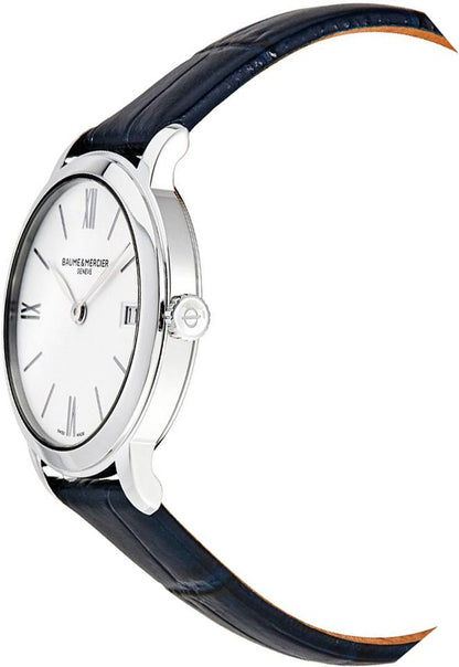 Baume & Mercier Classima 31mm Steel & Blue Strap Women's Watch 10353
