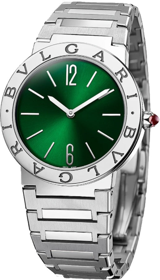 Bvlgari Bvlgari Green Dial Steel Quartz Women's Watch 103066