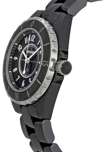 Chanel J12 Quartz Black Ceramic Women's Watch H0682