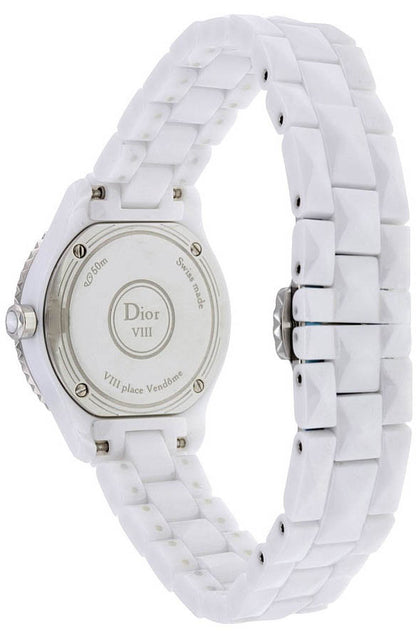 Christian Dior VIII White Pearl & Diamond Dial Women's Watch CD1221E6C001