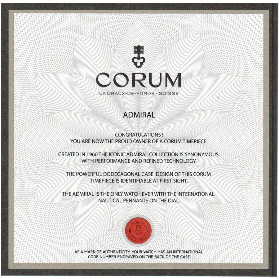 Corum Admiral's Cup Titanium 48mm Men's Watch A171/04203