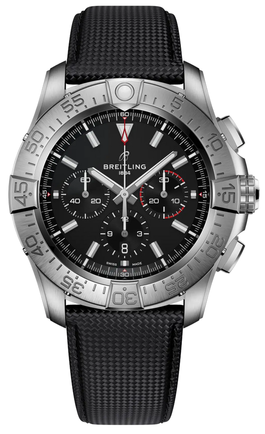Breitling Super Avenger B01 Chronograph 46 Black Dial Men's Watch EB0148101B1X1