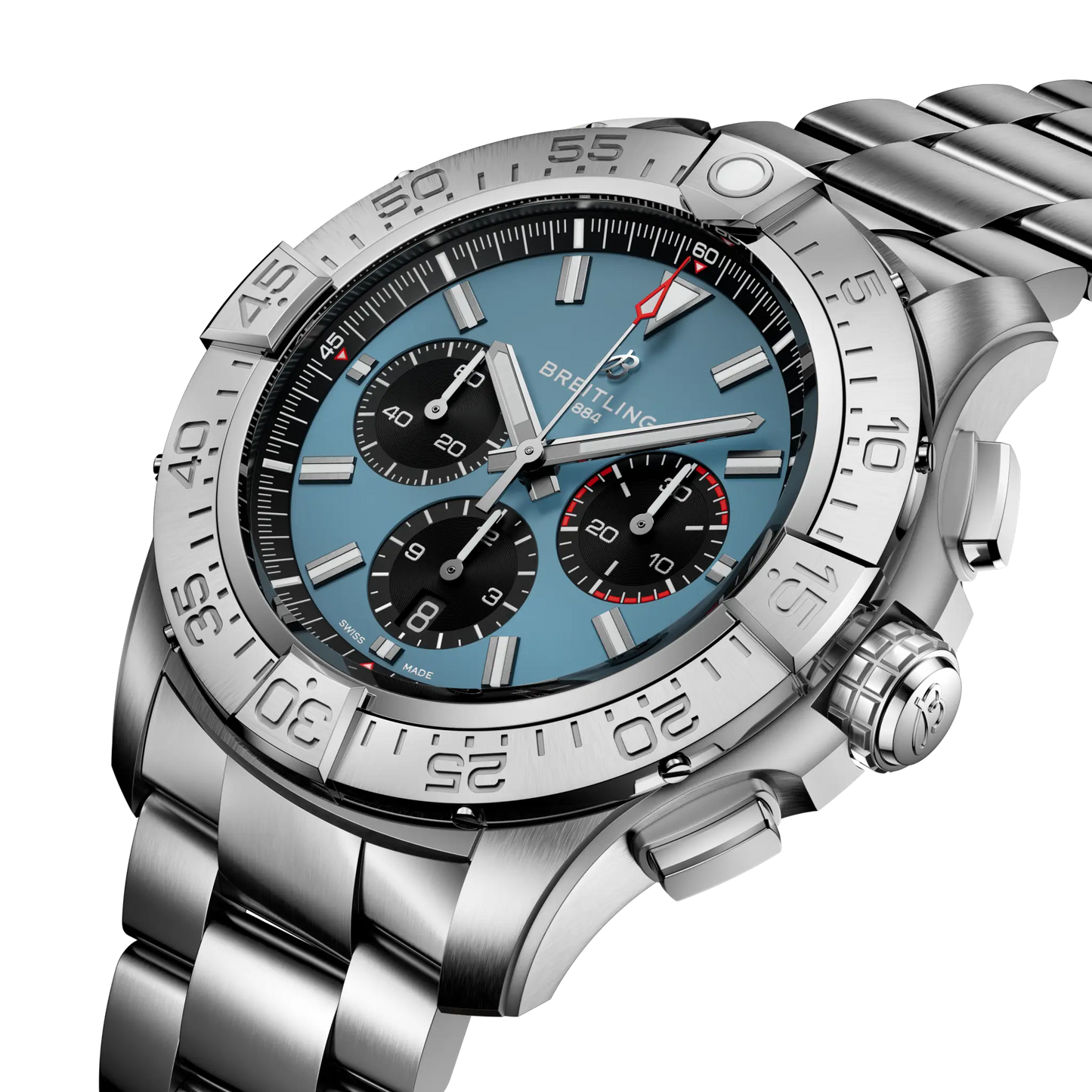 Breitling Super Avenger B01 Chronograph 46 Blue Dial Men's Watch EB0148101C1E1