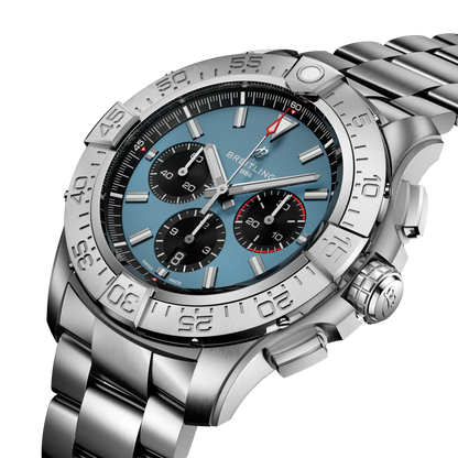 Breitling Super Avenger B01 Chronograph 46 Blue Dial Men's Watch EB0148101C1E1