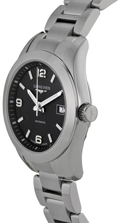 Longines Conquest Black Dial Steel 29.5mm Women's Watch L2.285.4.56.6