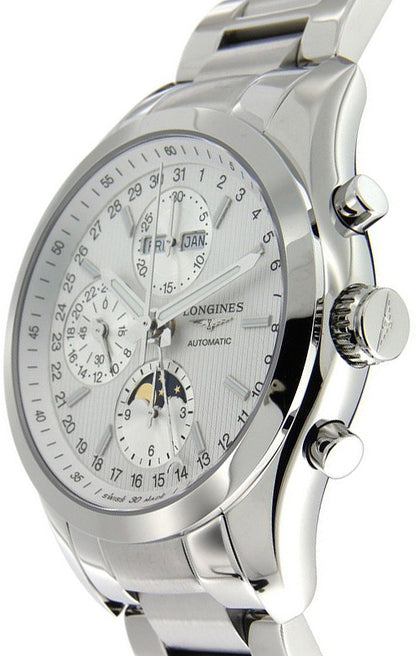 Longines Conquest Classic Automatic Chronograph Silver Dial Men's Watch L2.798.4.72.6