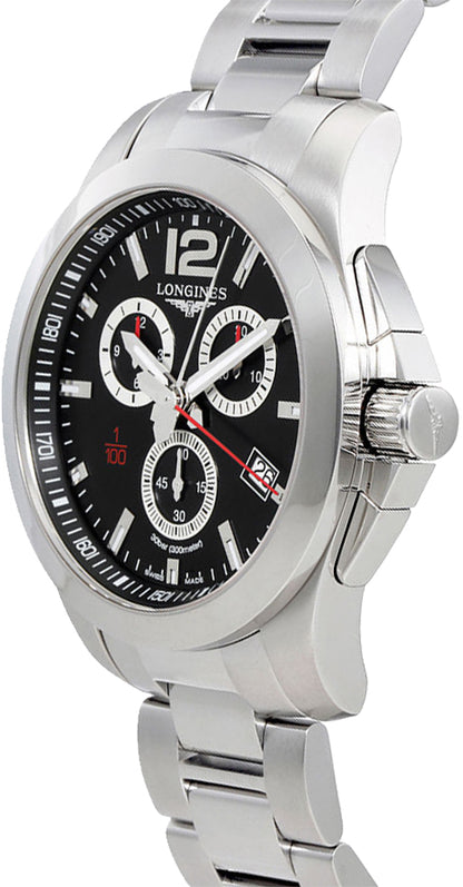 Longines Conquest Men's Quartz Chrono Sports Watch L3.800.4.56.6