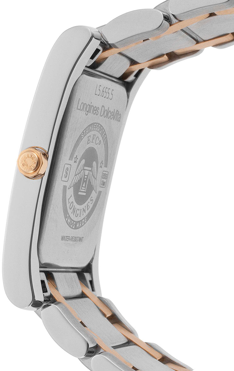 Longines DolceVita Rose Gold & Steel Luxury Men's Watch L5.655.5.71.7
