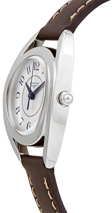 Longines Equestrian Brown Leather Strap Women's Watch L6.136.4.73.2